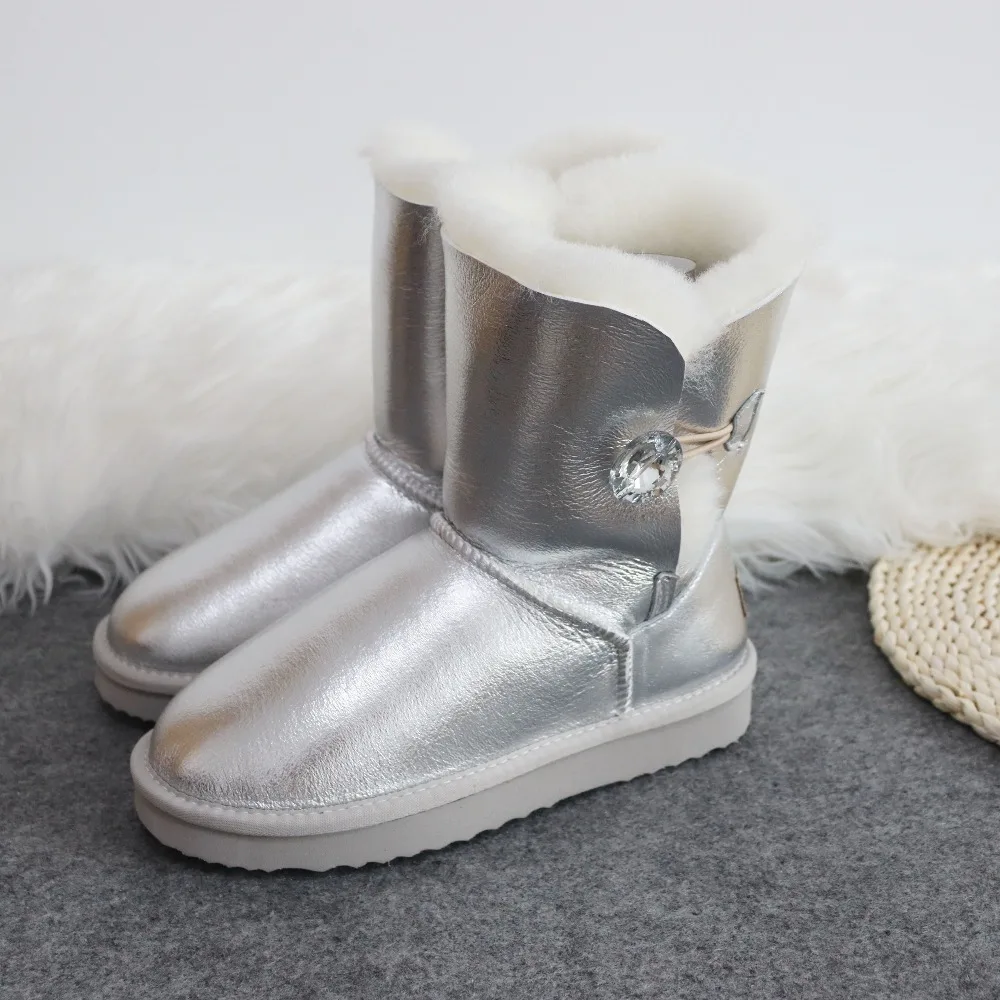 Одежда высшего качества Водонепроницаемый ботинки из натуральной овечьей кожи