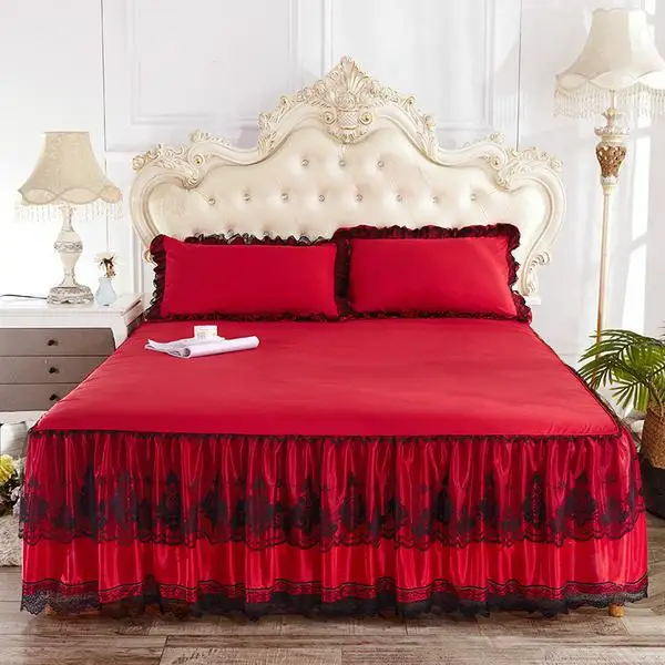 Кружевная юбка детской кровати 33 шт. покрывала для простыни наволочки чехол