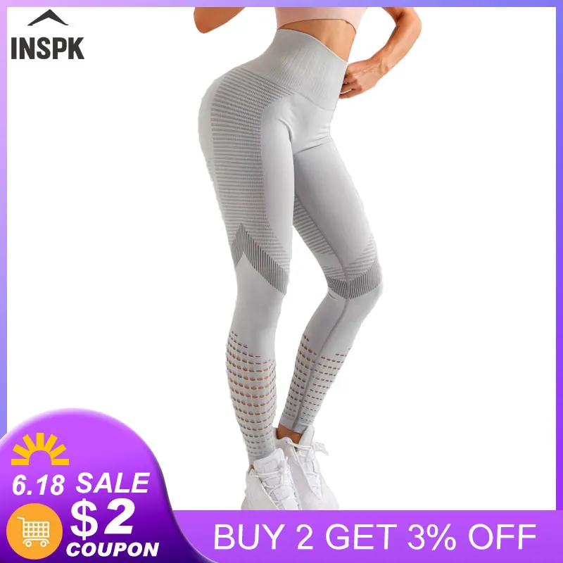 Женские Бесшовные Леггинсы для занятий йогой серые черные зеленые нейлоновые