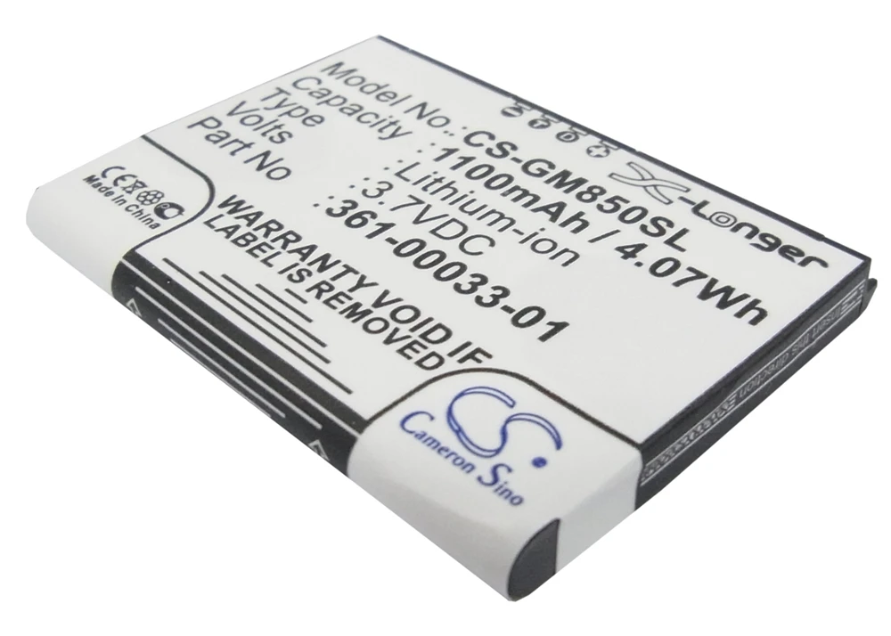 

Аккумулятор Cameron Sino 1100 мАч для Garmin Nuvi 850,Nuvi 860,Nuvi860T,Nuvi 880,Nuvi 865T,Nuvi 855,Nuvi 855T,Nuvi 885,Nuvi 885T и т. Д.