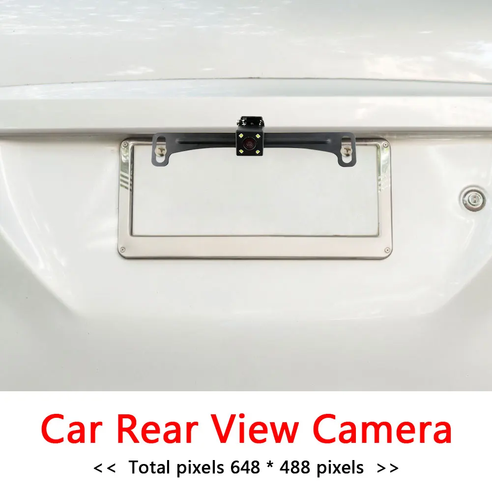 

Rear View Camera Wide Angle Reverse Backup Camera Car License Plate 170 Degree Easily Installation Personal Car Elements