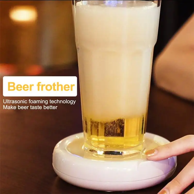 Burbujeador de cerveza port&aacute;til, m&aacute;quina de espuma supers&oacute;nica, fabricante de espuma de cerveza ultras&oacute;nico para el hogar, suministros de cerveza para el hogar-3