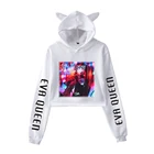 Роскошная классическая популярная эва искусственная кожа красивые сексуальные короткие толстовки с принтом звезд для девочек-подростков свитшоты приталенная одежда