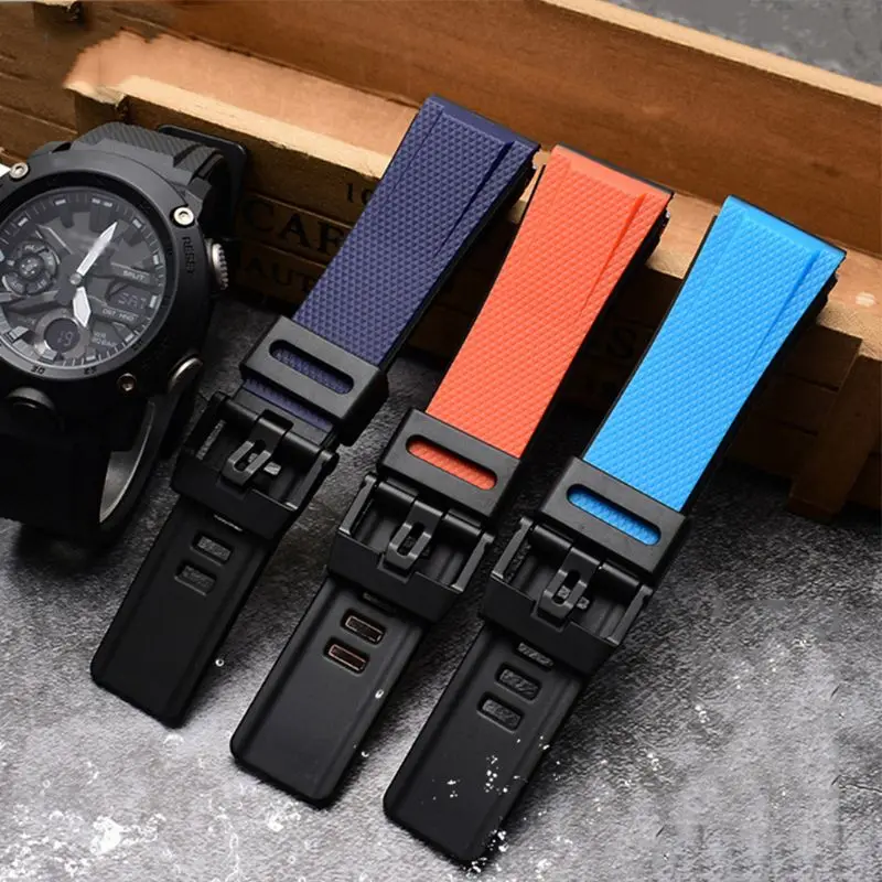 Спорт на открытом воздухе силиконовые часы ремешок браслет для Casio GA-2000 Смарт часы 3XUE