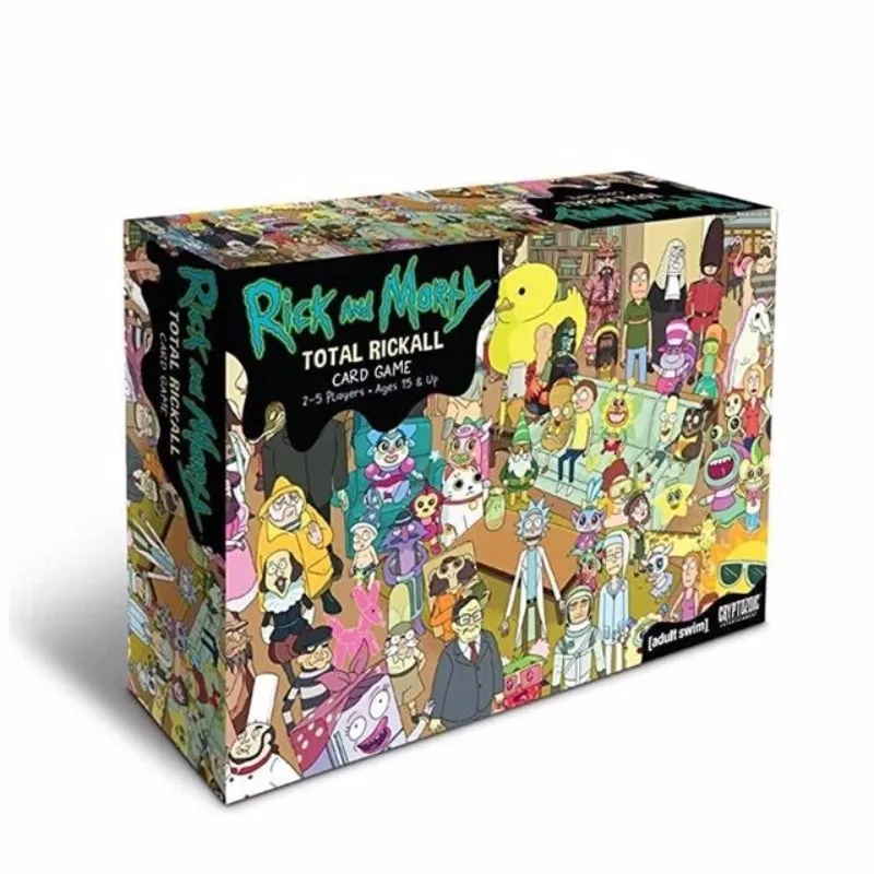 

Rick card Games Total Rickall 2-5 Player morty family party game fun playing cards board game English