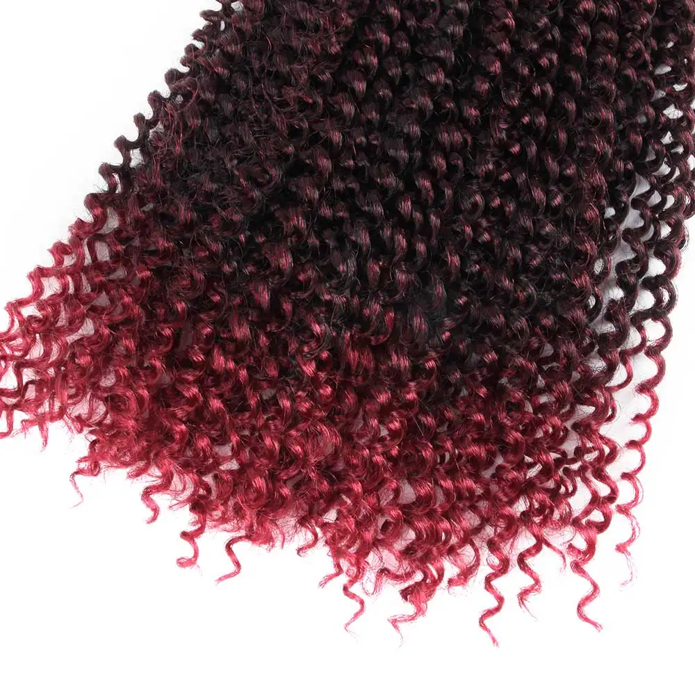 Омбре страсть твист вязание крючком волосы афро цветные пряди синтетические