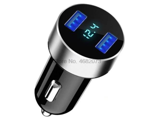 От DHL или Fedex 50 шт автомобильное зарядное устройство прикуриватель двойной USB