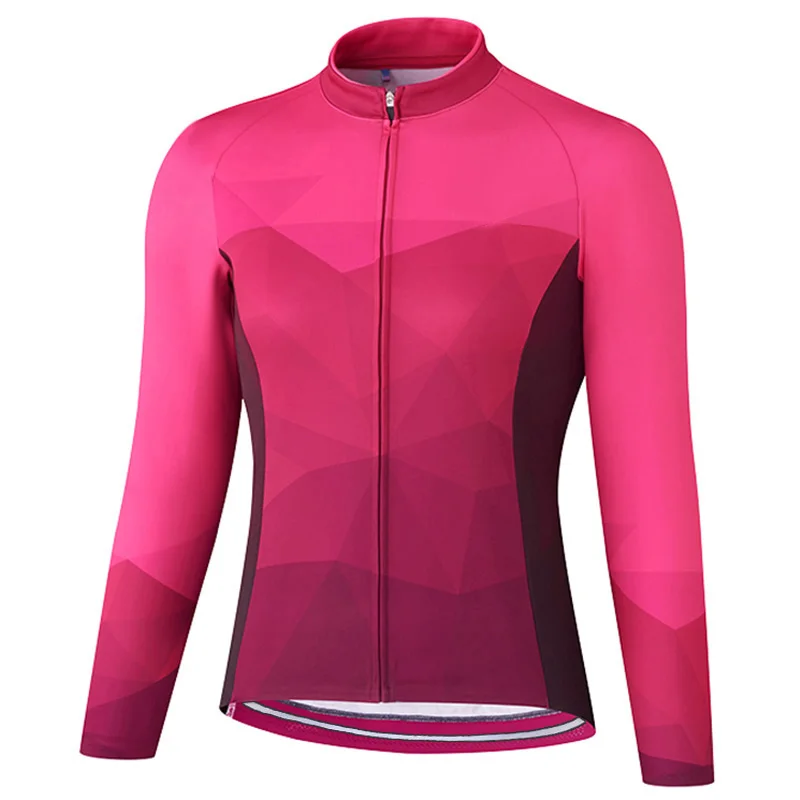 

Long Sleeve Cycling Jersey Bicycle Bike Women Clothes MTB Bib Sport Shirt Purple Motocross Mountain Road Tight Tops Jacket