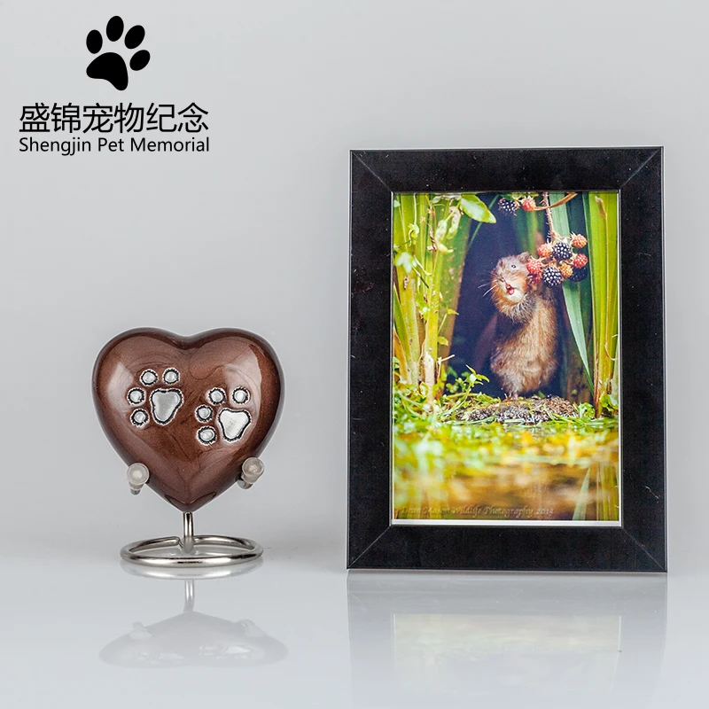 small Питомец животное собака кошка keepsake памятные пепла урвает мой с кристаллом в форме сердца ожерелье для кремации ювелирные изделия - Цвет: small