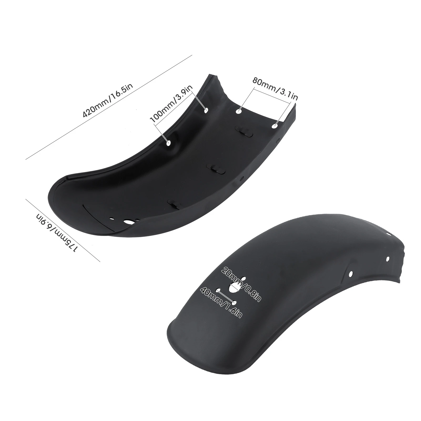 

Universal Motorcycle Fenders Rear Front Wheel Mudguard Splashes Guard Stainless Steel