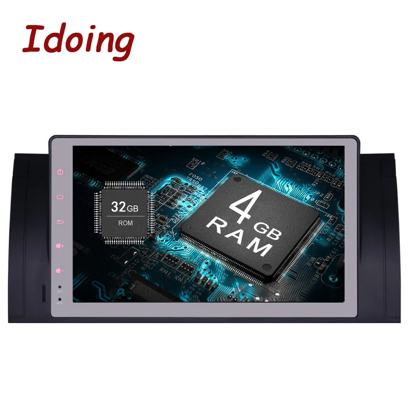 Idoing Android 9 0 4G + 32G 8Core 2 DIN руль для BMW E39/38/53 Автомобильный мультимедийный gps плеер