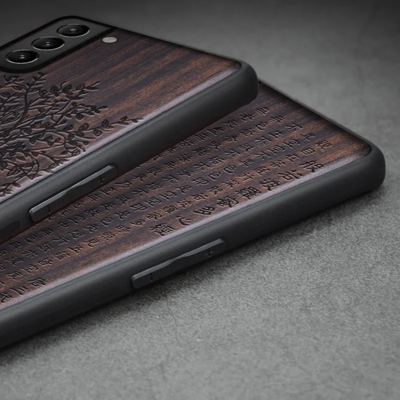 carveit carved wood cases for samsung galaxy s21 plus ultra accessory premium soft edge cover wooden shell protective phone hull free global shipping