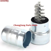 1pc stainless steel car cleaning battery post terminal cable cleaner dirt corrosion brush hand tool wire
