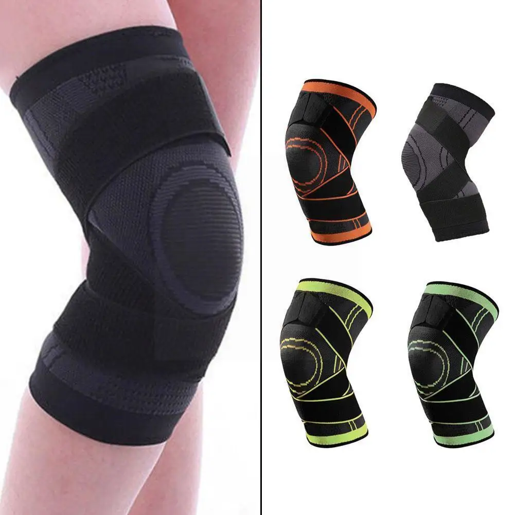 

Outdoor Sports Knitted Knee Pads Mountaineering Cycling Pads Nylon Sports Strap Knee Running Basketball Compression Y3x2