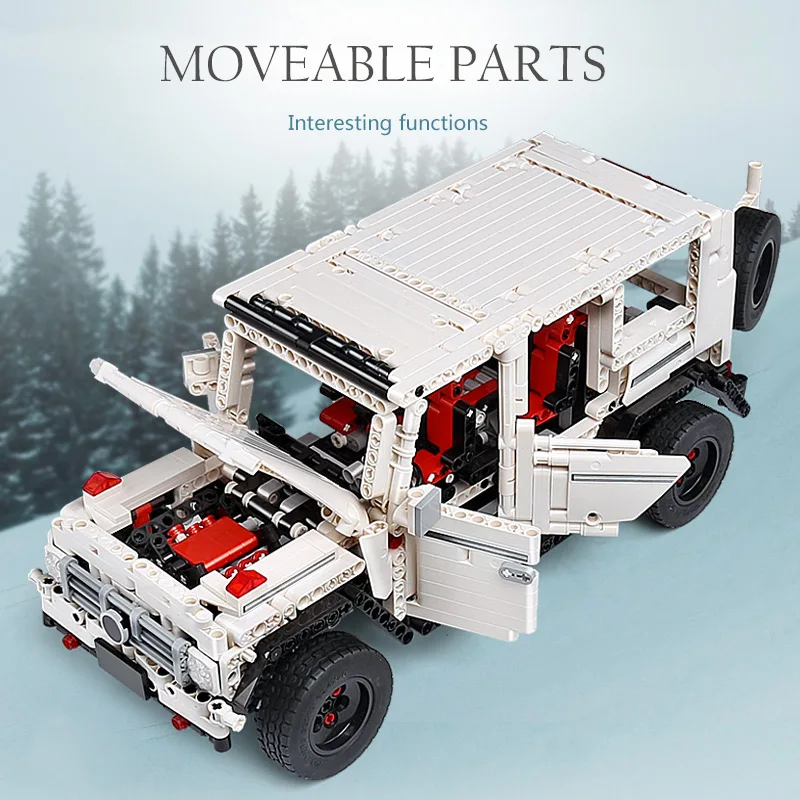 Молд KING MOC высокотехнологичный внедорожник G500 универсал модель грузовика