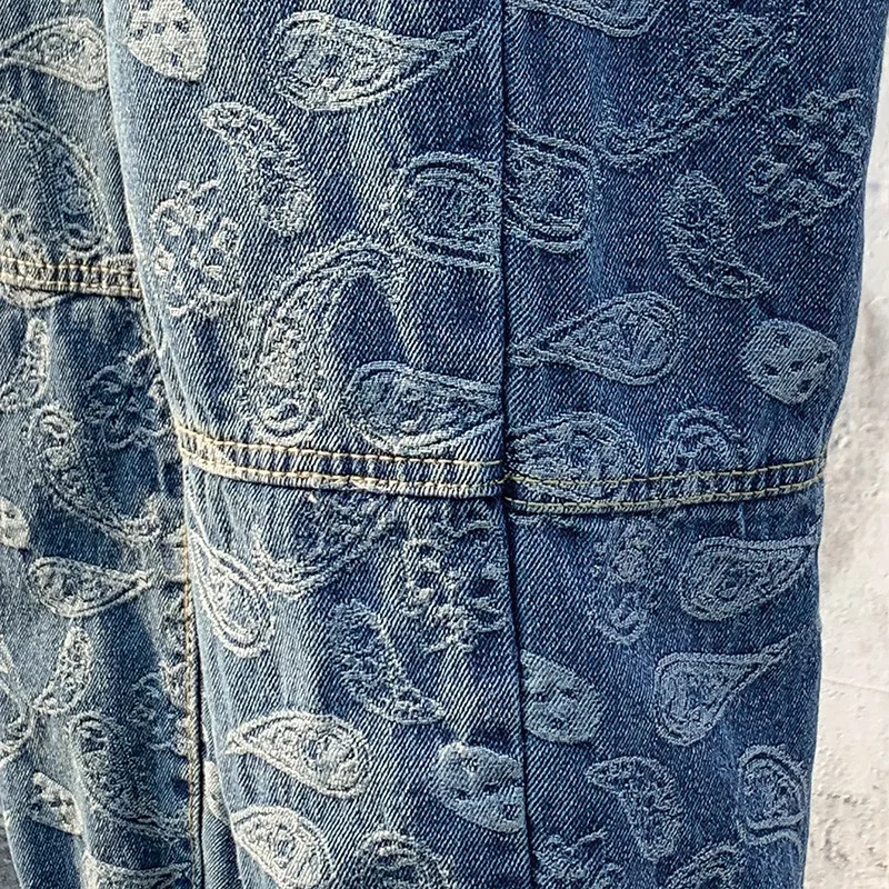 

spring Autumn 2021 new trendy brand street loose jeans male high street hip hop hiphop boys pants trend harem jeans