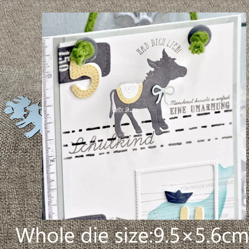 

XLDesign Craft Metal Cutting Dies stencil mold cute donkey decoration scrapbook Album Paper Card Craft Embossing die cuts