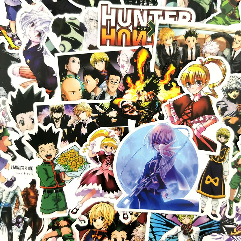 50/100 шт./лот HUNTER X Аниме наклейки водонепроницаемые ПВХ для автомобиля ноутбука