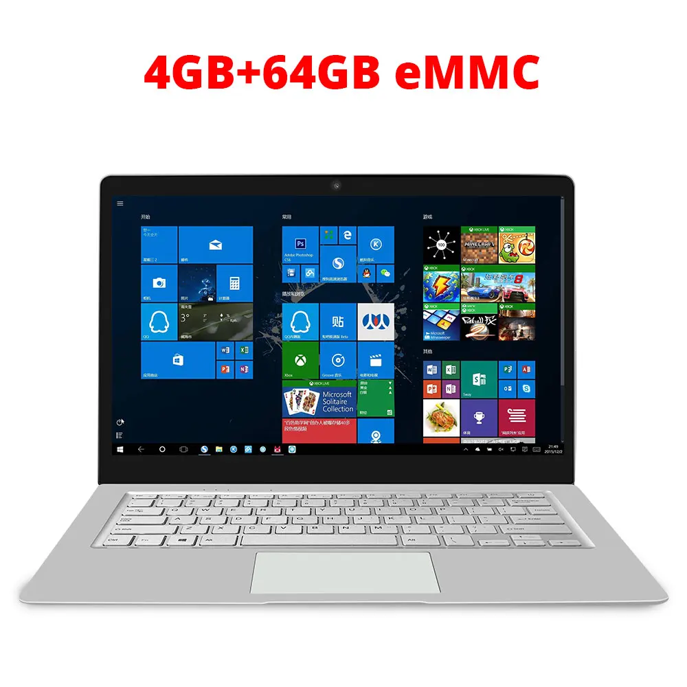 Jumper EZbook S4 ноутбук 14 дюймов 1920*1080 дисплей ноутбук Intel Celeron J3160 ультрабук 4 Гб ram 64 Гб/128 ГБ rom компьютер - Цвет: 4GB-64GB-1