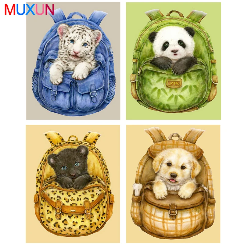 

5D Diy Full Diamond Painting Animal Cartoon Tiger Diamond Embroidery Diamond Panda Character Rhinestone Home Decoration Gift