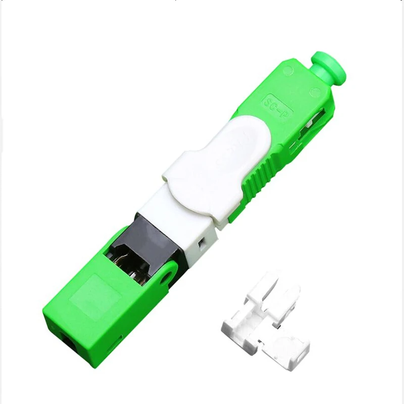 Free Shipping 50,100,200PCS/LOT FTTH ESC250D SC/APC Single-Mode Fiber Optic Quick-Connector SM Fast Connector