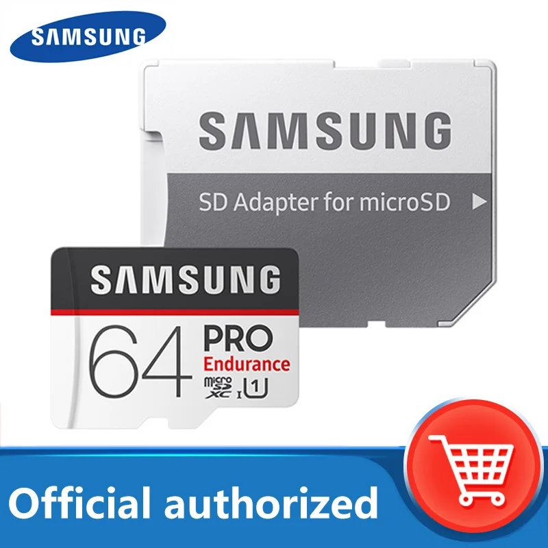 Оригинальный SAMSUNG карта памяти Micro SD PRO выносливость слот для карт SDHC 32GB 64GB 128GB