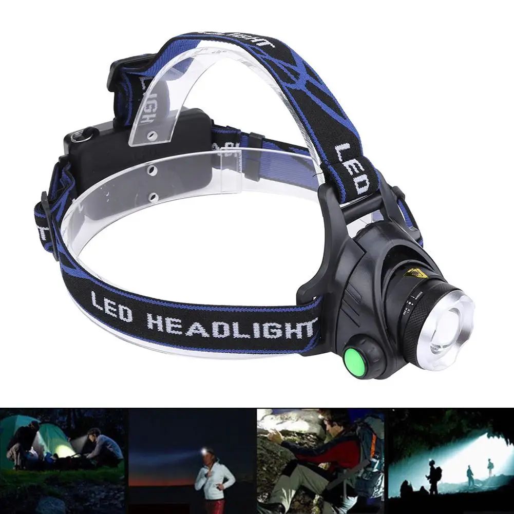 

Head Lamp LED Fishing Headlight T6 Zoom Miner Lamp Searchlight Portable Light Work Long-range Waterproof Light led