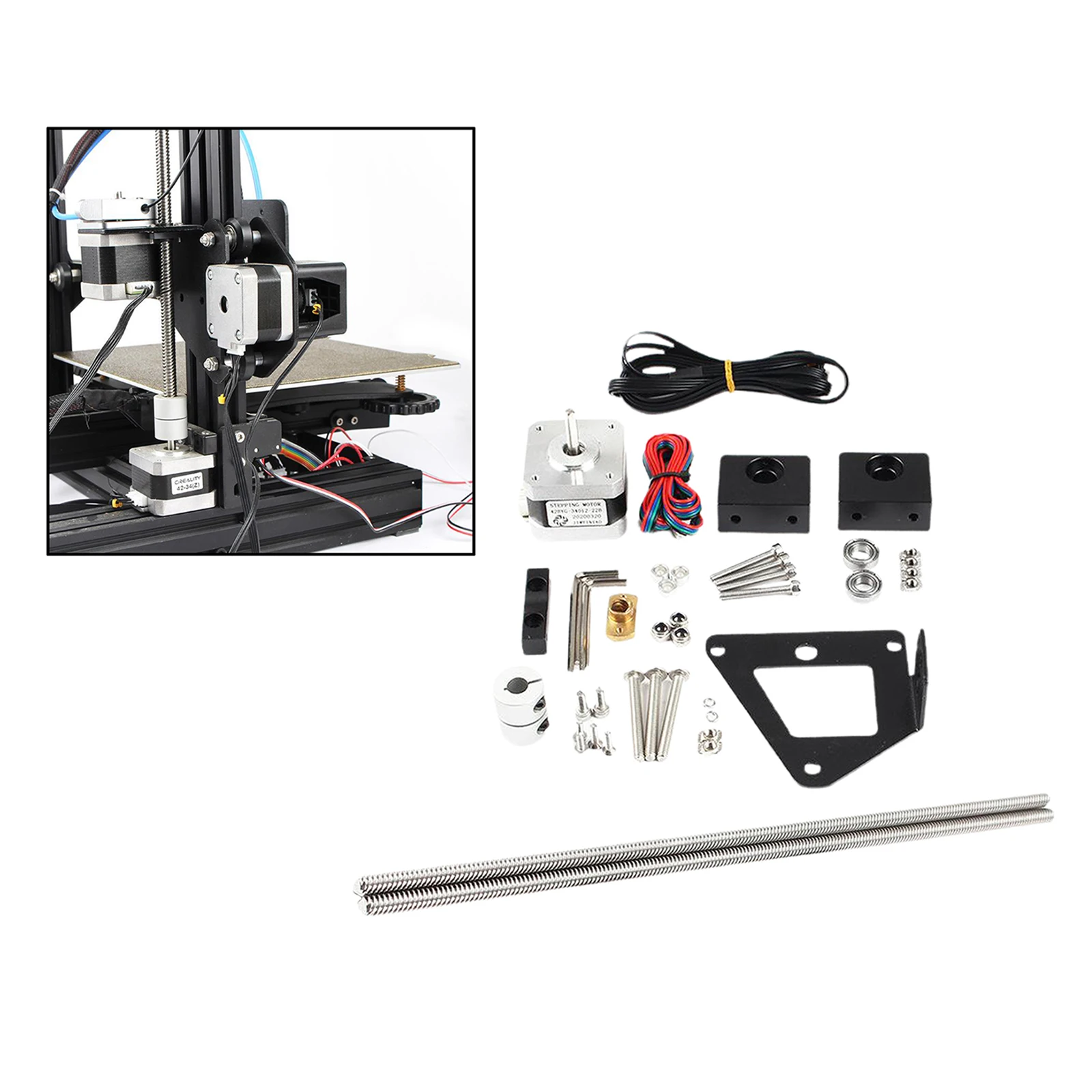 

Aluminum Dual Z axis Kit For Ender-3 Pro Ender 3 Ender3 3S 3pro Single Motor
