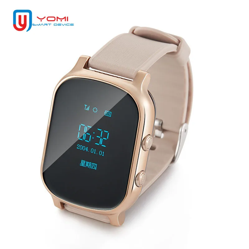 

Smart Watch T58 for Kids Elderly 2G Network GPS Tracker Remote Listening History Route Smartwatch Clock Support SIM Card