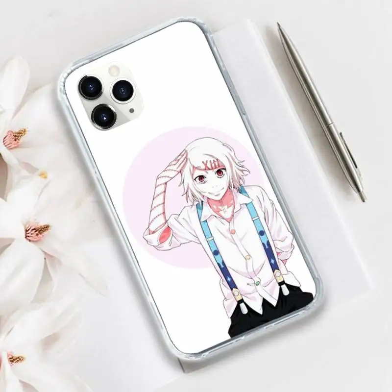 

JUUZOU SUZUYA Tokyo Ghouls Phone Case Transparent for iPhone 11 12 mini pro XS MAX 8 7 6 6S Plus X 5S SE 2020 XR