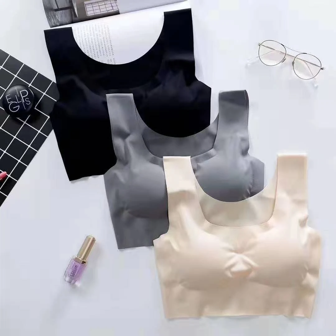 Бесшовное женское нижнее белье для фитнеса карамельного цвета охлаждающая