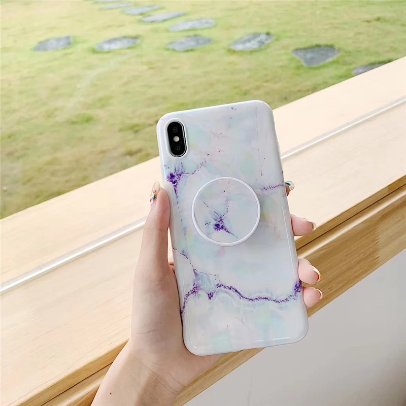 Милый розовый чехол для телефона с динозавром для iphone 11pro max 7 8 Plus, мягкий чехол IMD Для iphone X, задняя крышка, чехол с кольцом - Цвет: Слоновая кость