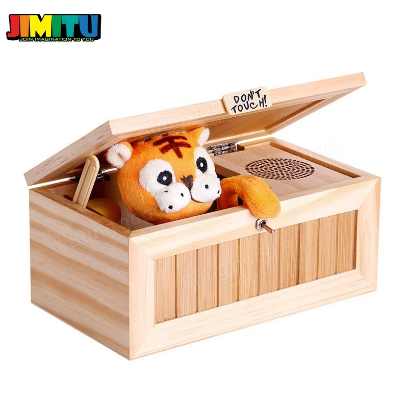 JIMITU забавная игрушка обновленная деревянная электронная бесполезная коробка со