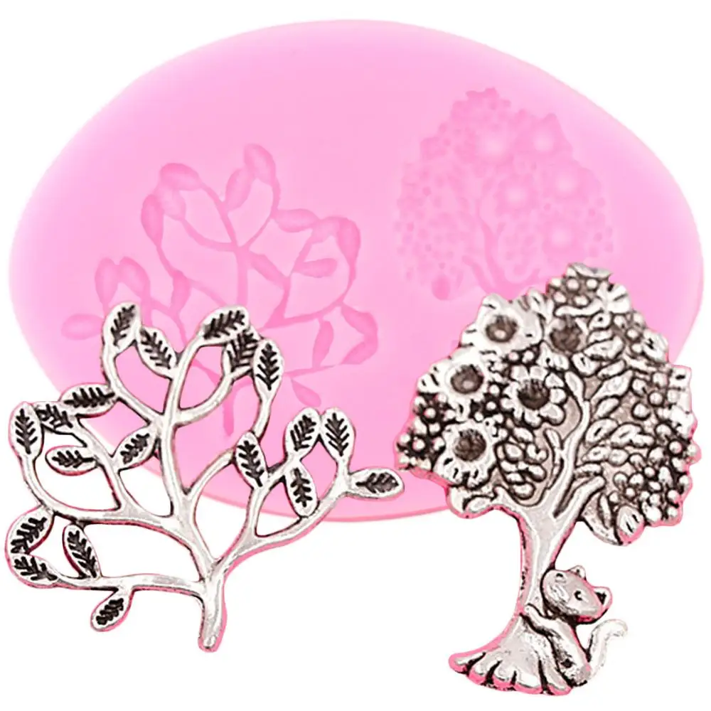 Life Tree силиконовая форма для украшения торта кот помадка DIY Инструменты вечеринки