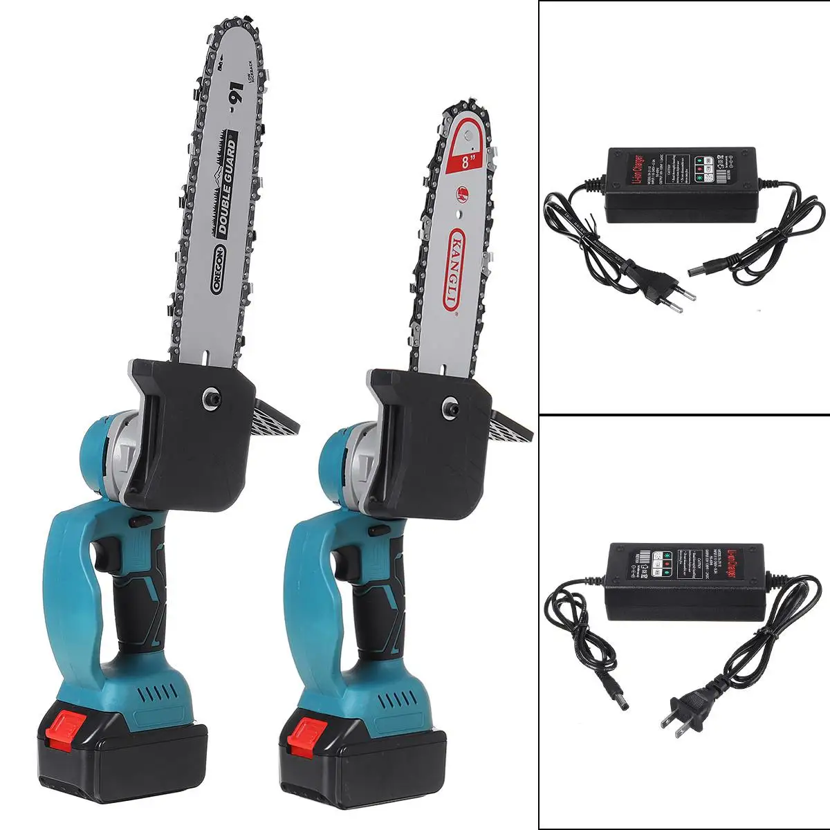 Электрическая цепная пила 12600 мАч 8/10 дюйма 2 аккумулятора Садовая