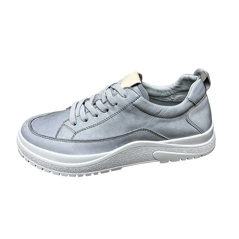 

Leisure Shoes Spring Autumn Winter British Retro Men Shoes All-match Cowhide Breathable Sneaker Fashion Boots Men Casual Shoes