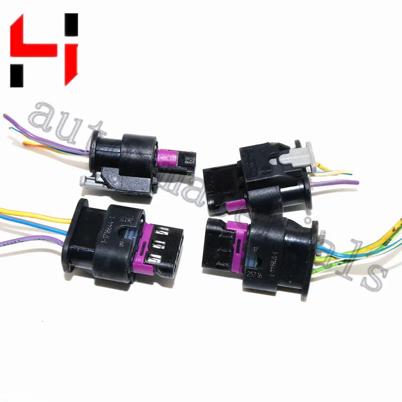 

4 шт., 3PIN PDC, разъем датчика парковки, провод для V A G, для V W, для Au di Se at Sko da для Mer cedes 4F 0973703 1- 1718644 -1