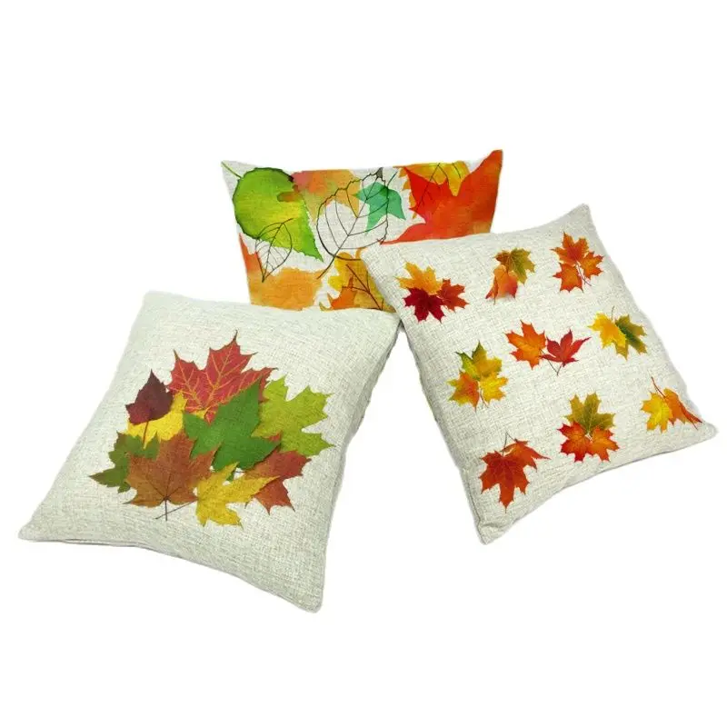 Разноцветный бульдог брендовая Осенняя желтая зеленая Подушка с принтами