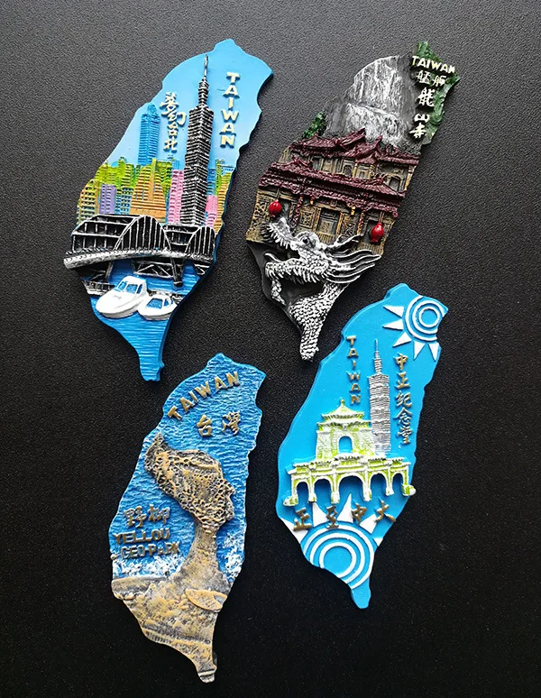 3d резиновые наклейки на холодильник, Тайвань, туристические аттракционы, Тайбэй, холодильник сувениры-магниты, домашняя кухня, идеи для украшения подарков