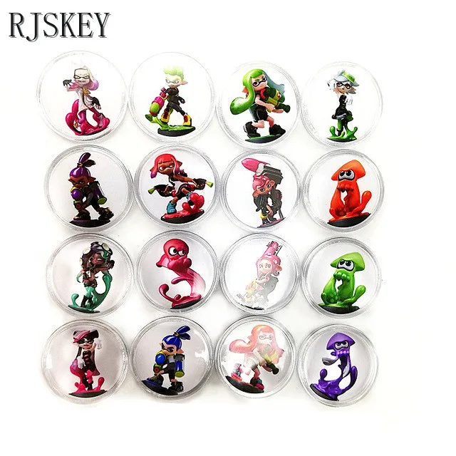 Полный набор 10 шт. Супер Марио Одиссея Amiibo NFC карты Коллекционная монета тег NS/переключатель Avaliable Zelda Splatoon Smash Bros Diablo - Цвет: 16Pcs Splatoon 2