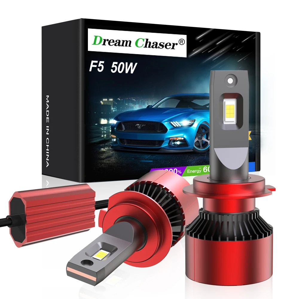 

Dream Chaser F5 h7 Led Canbus h1 h4 h11 h8 h9 hb4 9006 hb3 9005 Headlight High Power Bulb 100W 6000K 20000lm 12V for Car Lights