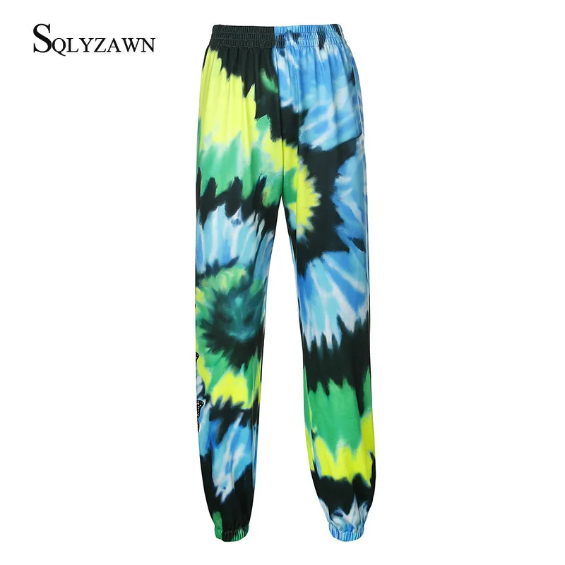 Уличная одежда толстовка с капюшоном принтом повседневные брюки Капри женский