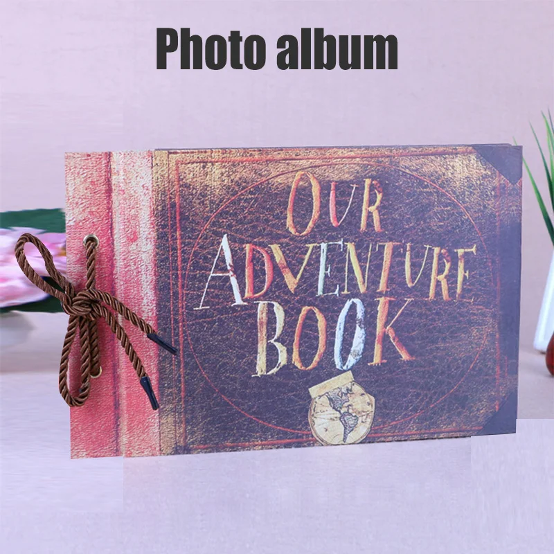 

Фотоальбом «сделай сам» для скрапбукинга ручной работы в стиле ретро Книга «Наше приключение» Свадебный фотоальбом для скрапбукинга My ...