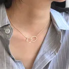 Кулон ожерелья ожерелье с бантиком розовое золото ожерелье капельки кристалл кулон цепь колье для ключиц Свадебные украшения