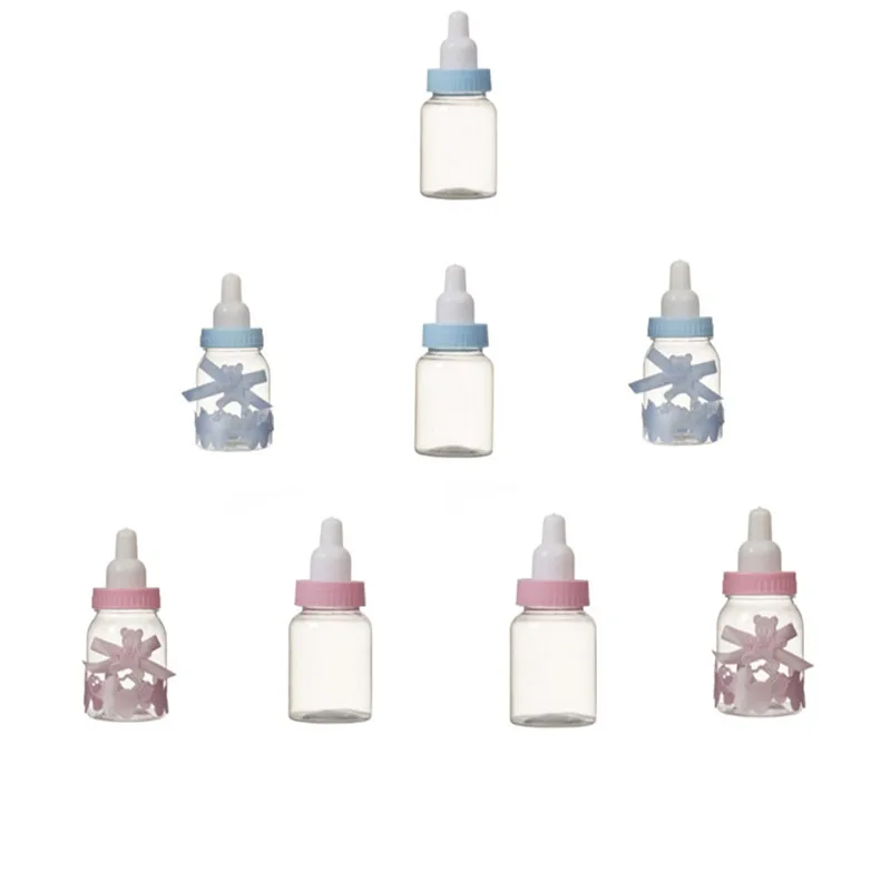 6 шт. розовые/синие фотобутылки с бантом|Украшения своими руками для вечеринки| |