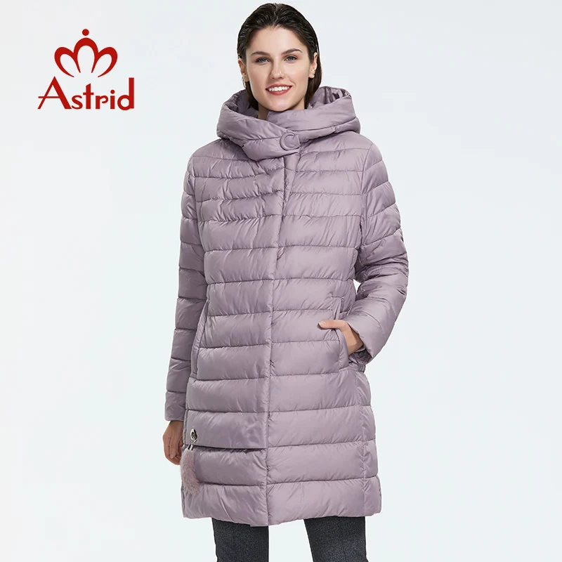 Astrid 2019 Зима новое поступление пуховая куртка женская верхняя одежда высокое