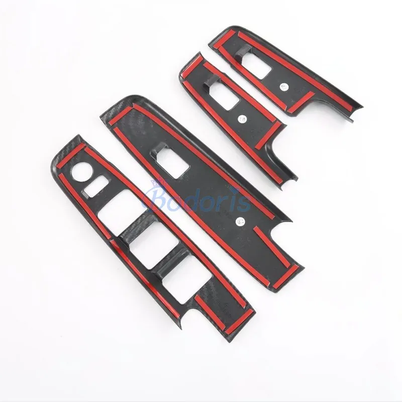 Внутренняя цветная крышка подлокотника из углеродного волокна для двери окон