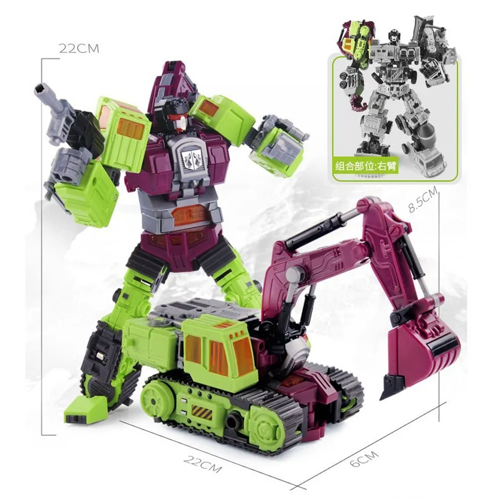 Pokich Devastator трансформация G1 GT негабаритных 6в1 Bonecrusher скребок Гравитация Mixmaster крюк ко фигурка Робот Игрушки