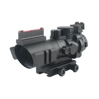 tactical 4x32 acog riflescope 20mm dovetail reflex optics scope for hunting rifle airsoft sniper magnifier red dot sight