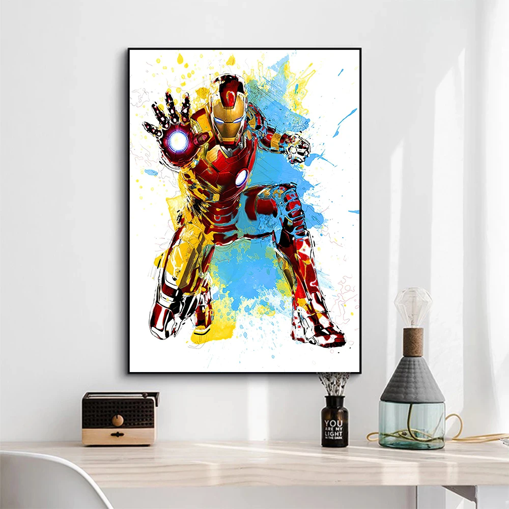 Постер Железный человек Marvel мстители настенный художественный декор картина для